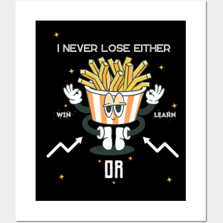 French Fries Win or Learn Design Posters and Art